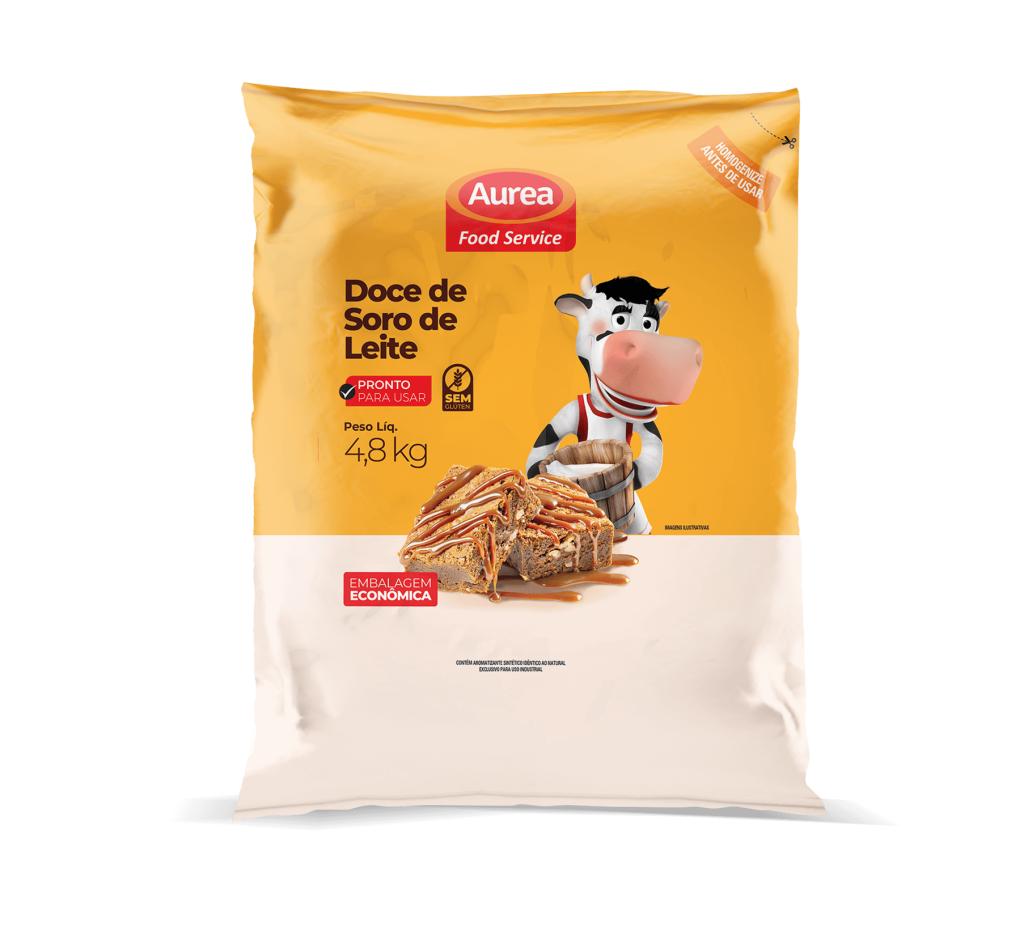 Doce De Soro De Leite Bag 4 8kg Aurea Alimentos